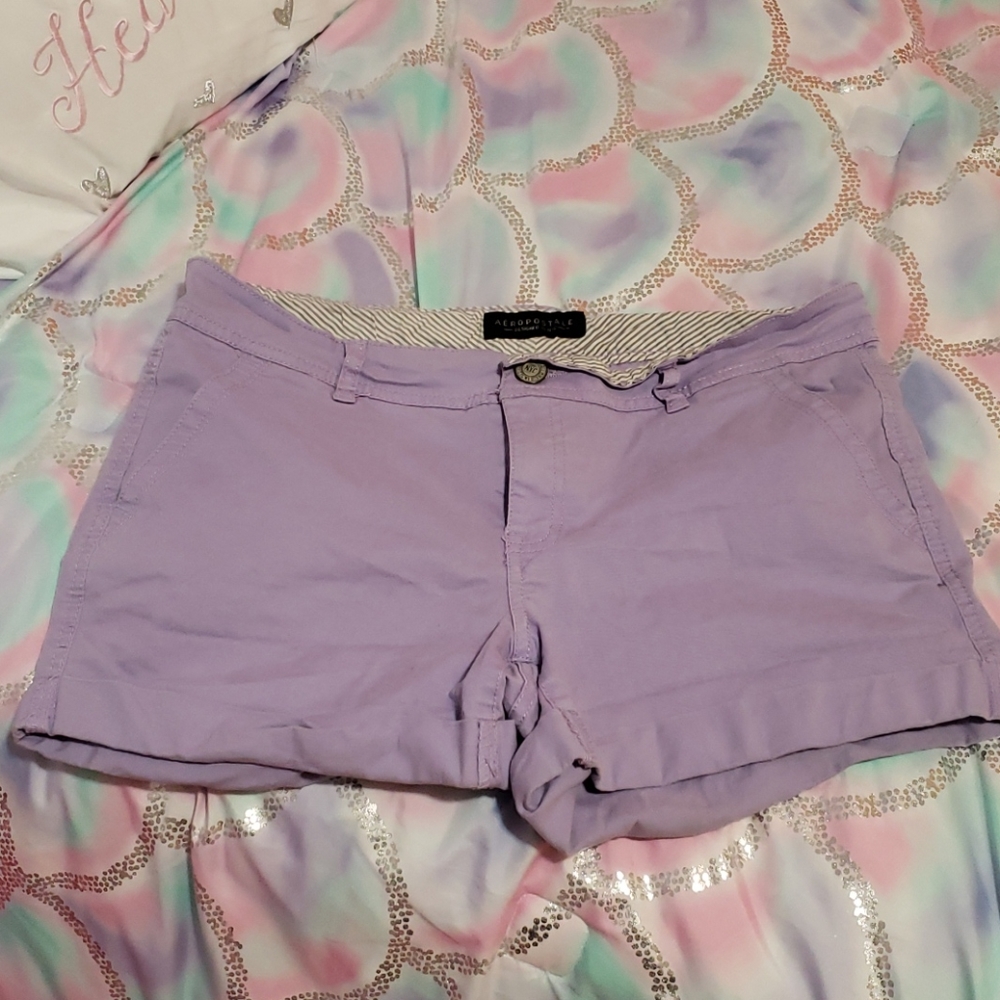 Aeropostale lavender colored shorts size 10